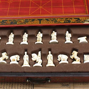 Chinês guerreiros de terracota xadrez retro xadrez xadrez de